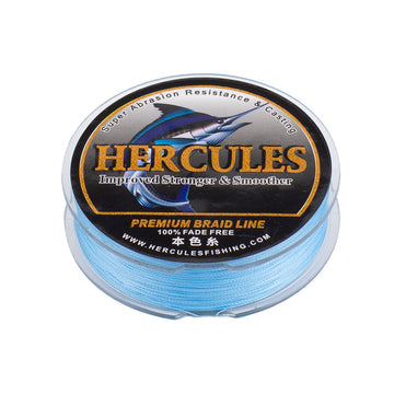 HERCULES Blue fade free fishing line 4 Strands 6LB-100LB PE Braided Fishing Line